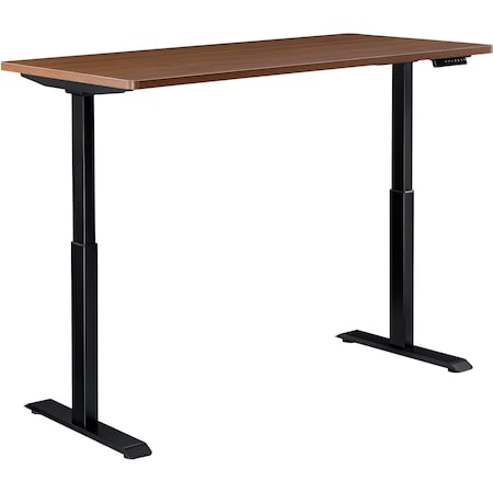Interion By Global Industrial Sit Stand Desk, 30 in D X 28 to 46 in H, 60 in W X 695780WN